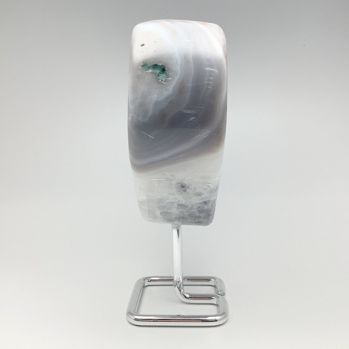 Agate Heart on Stand