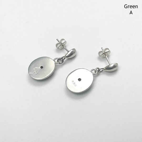 Alberta Ammolite Dangle Earrings-Rocks and Gems Canada
