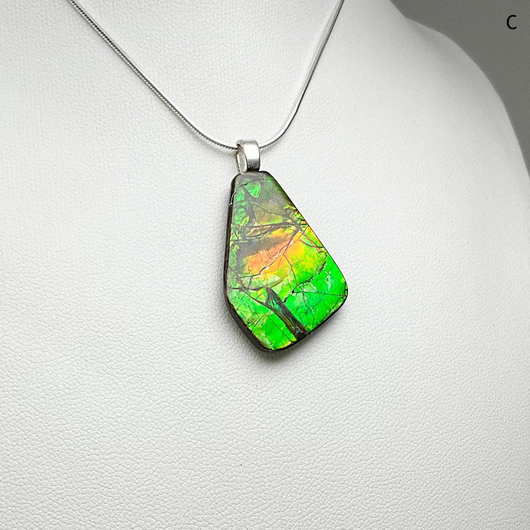 Alberta Ammolite Pendant-Rocks and Gems Canada