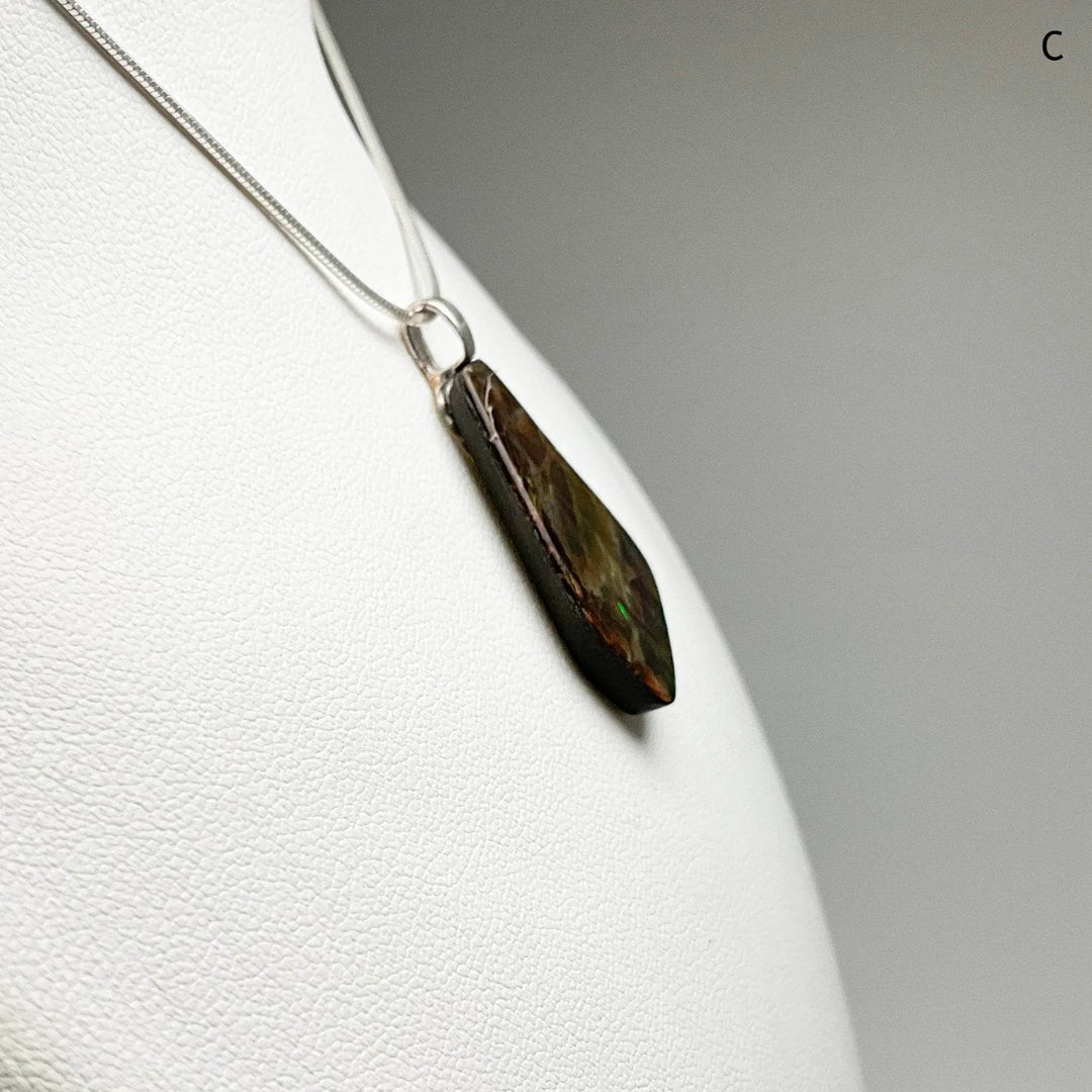 Alberta Ammolite Pendant-Rocks and Gems Canada
