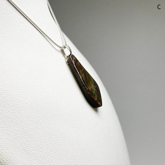 Alberta Ammolite Pendant-Rocks and Gems Canada