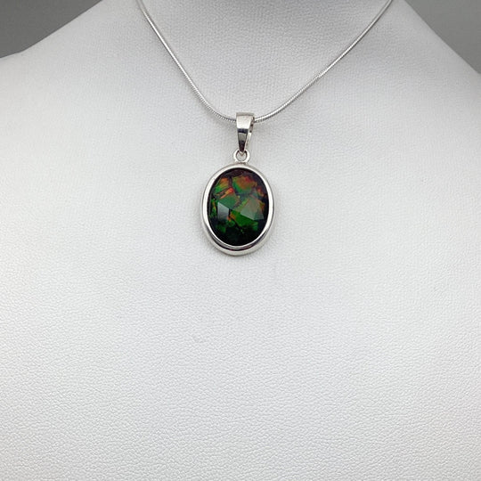 Alberta Ammolite Pendant-Rocks and Gems Canada