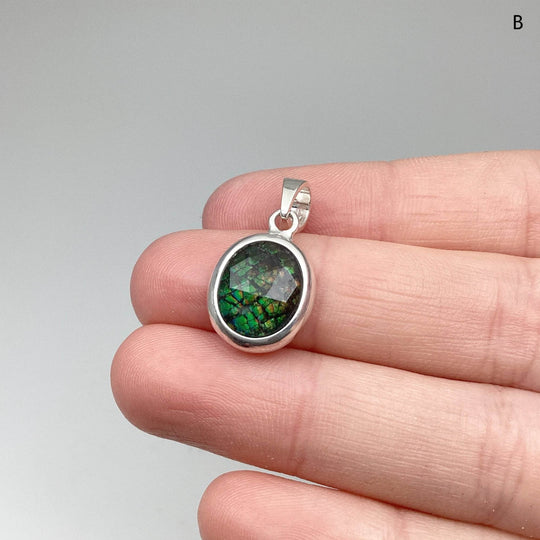 Alberta Ammolite Pendant-Rocks and Gems Canada