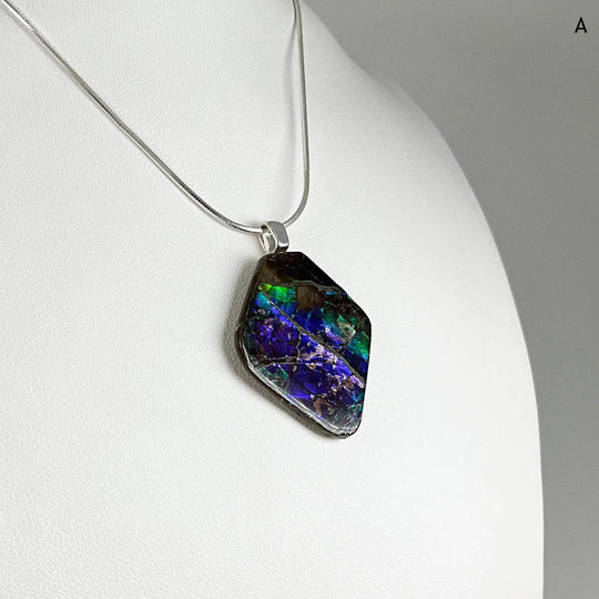 Alberta Ammolite Pendant-Rocks and Gems Canada