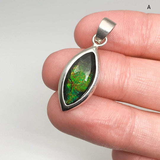 Alberta Ammolite Pendant-Rocks and Gems Canada