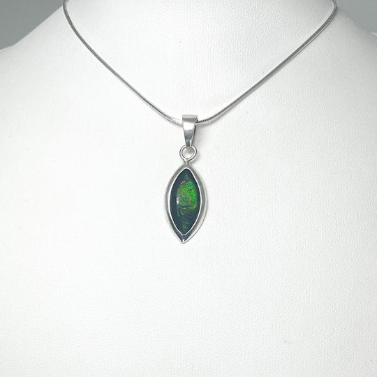 Alberta Ammolite Pendant-Rocks and Gems Canada