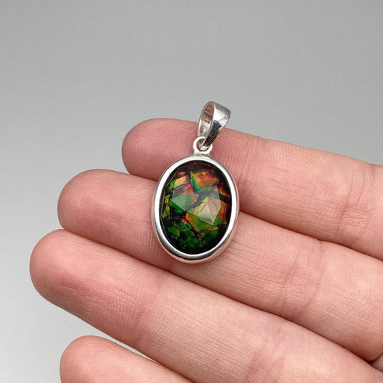 Alberta Ammolite Pendant-Rocks and Gems Canada