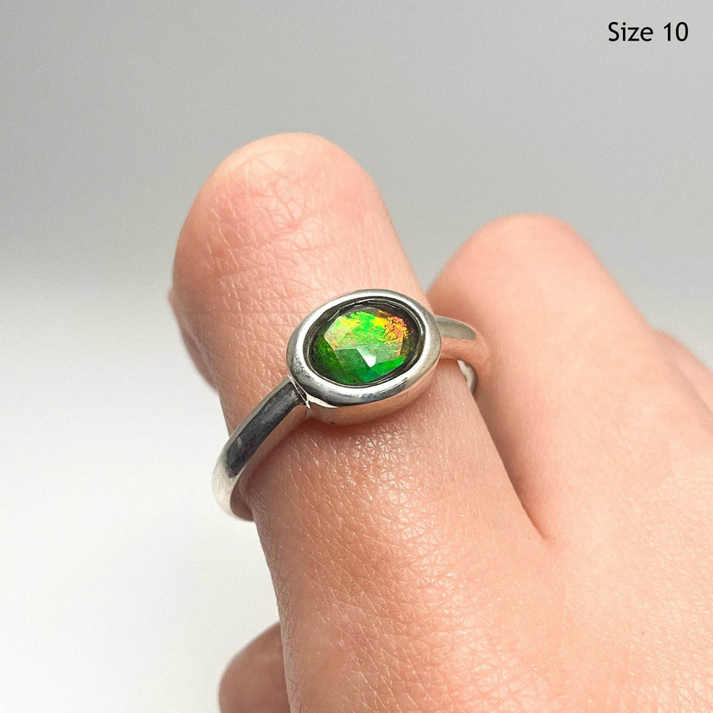 Alberta Ammolite Ring-Rocks and Gems Canada