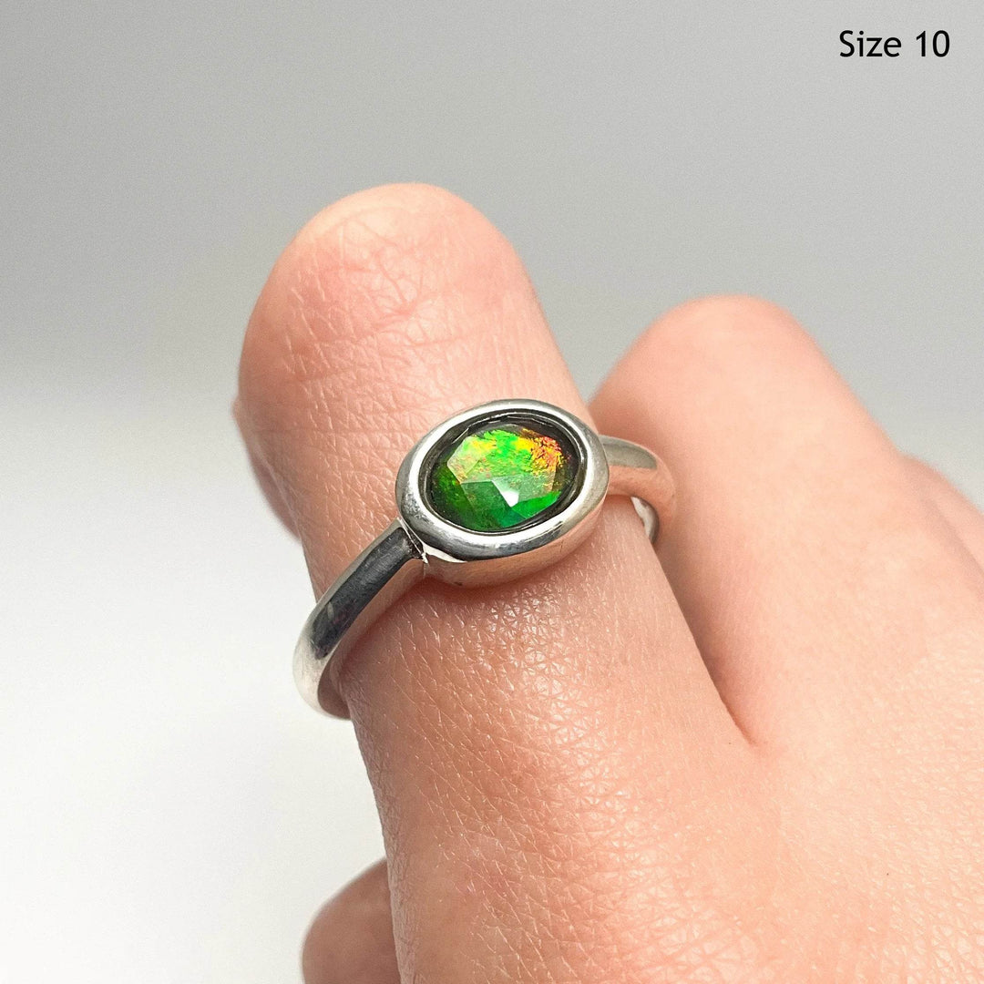 Alberta Ammolite Ring-Rocks and Gems Canada