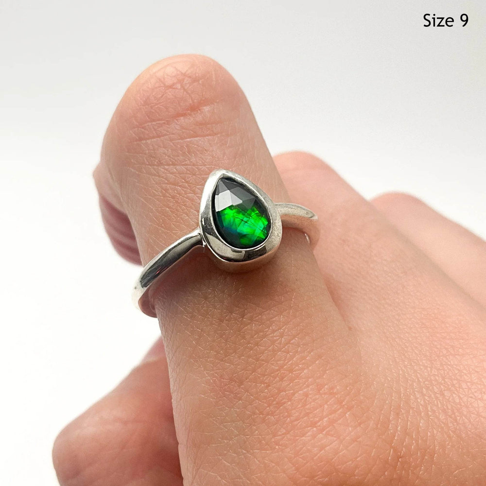 Alberta Ammolite Ring-Rocks and Gems Canada