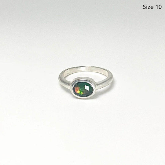 Alberta Ammolite Ring-Rocks and Gems Canada