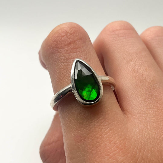 Alberta Ammolite Ring-Rocks and Gems Canada