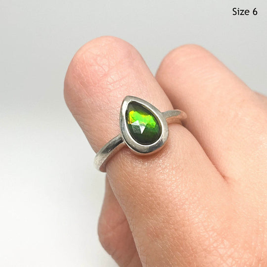 Alberta Ammolite Ring-Rocks and Gems Canada