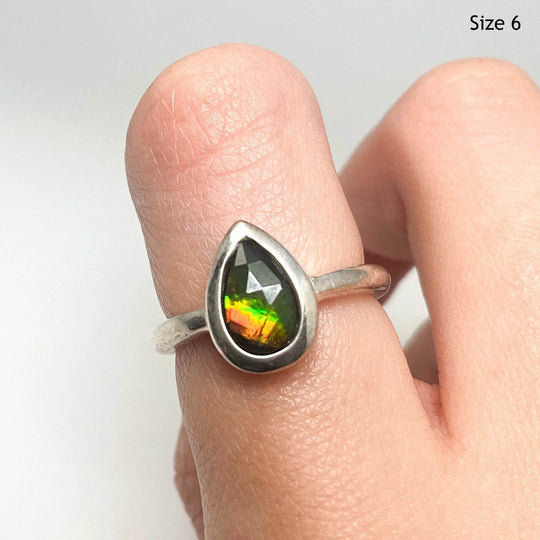 Alberta Ammolite Ring-Rocks and Gems Canada