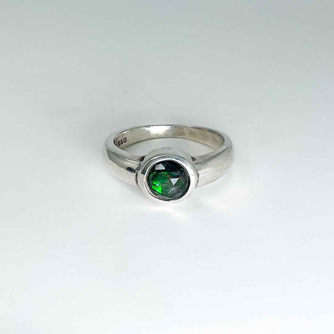 Alberta Ammolite Ring-Rocks and Gems Canada