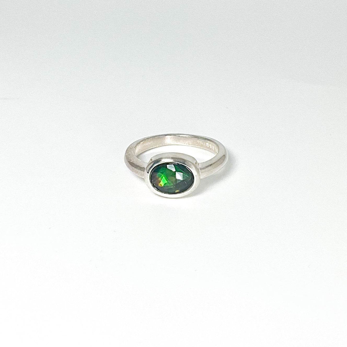 Alberta Ammolite Ring-Rocks and Gems Canada
