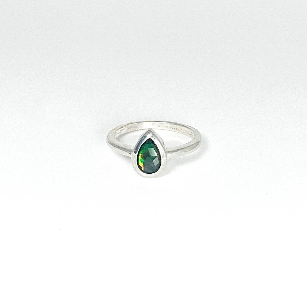 Alberta Ammolite Ring-Rocks and Gems Canada