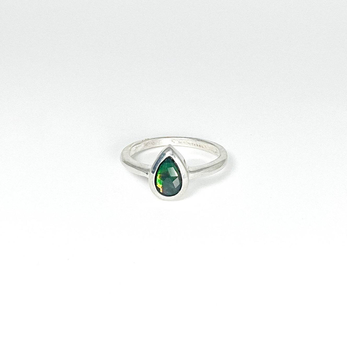 Alberta Ammolite Ring-Rocks and Gems Canada