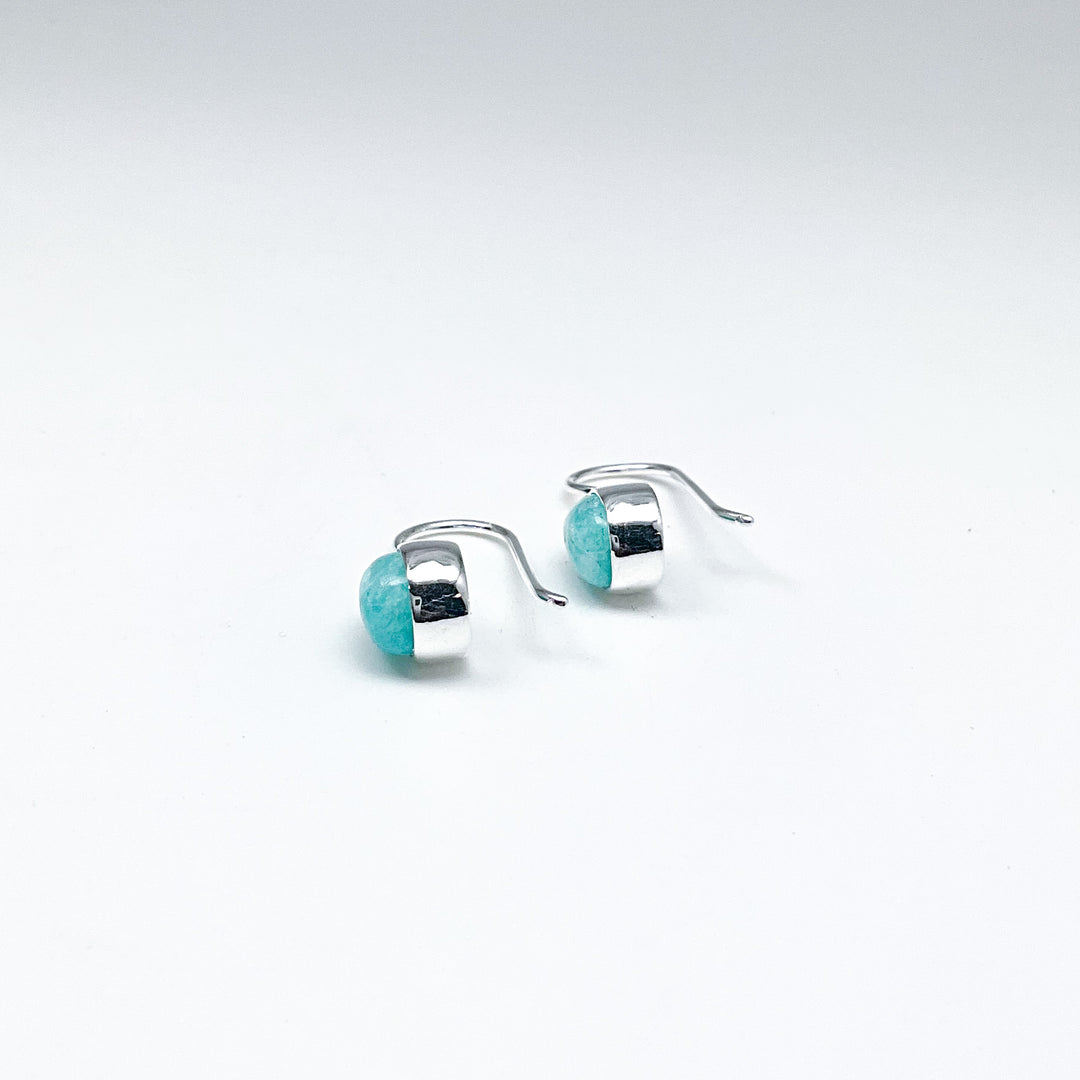 Amazonite Dangle Earrings-Rocks and Gems Canada