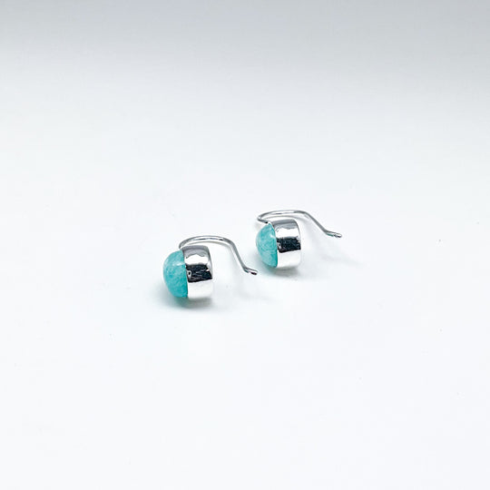 Amazonite Dangle Earrings-Rocks and Gems Canada