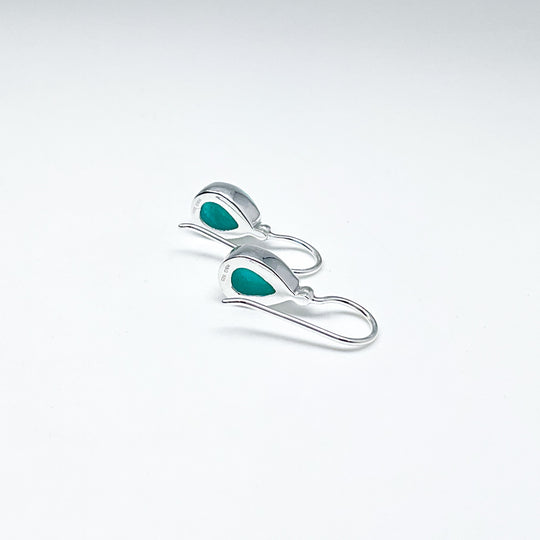 Amazonite Dangle Earrings-Rocks and Gems Canada