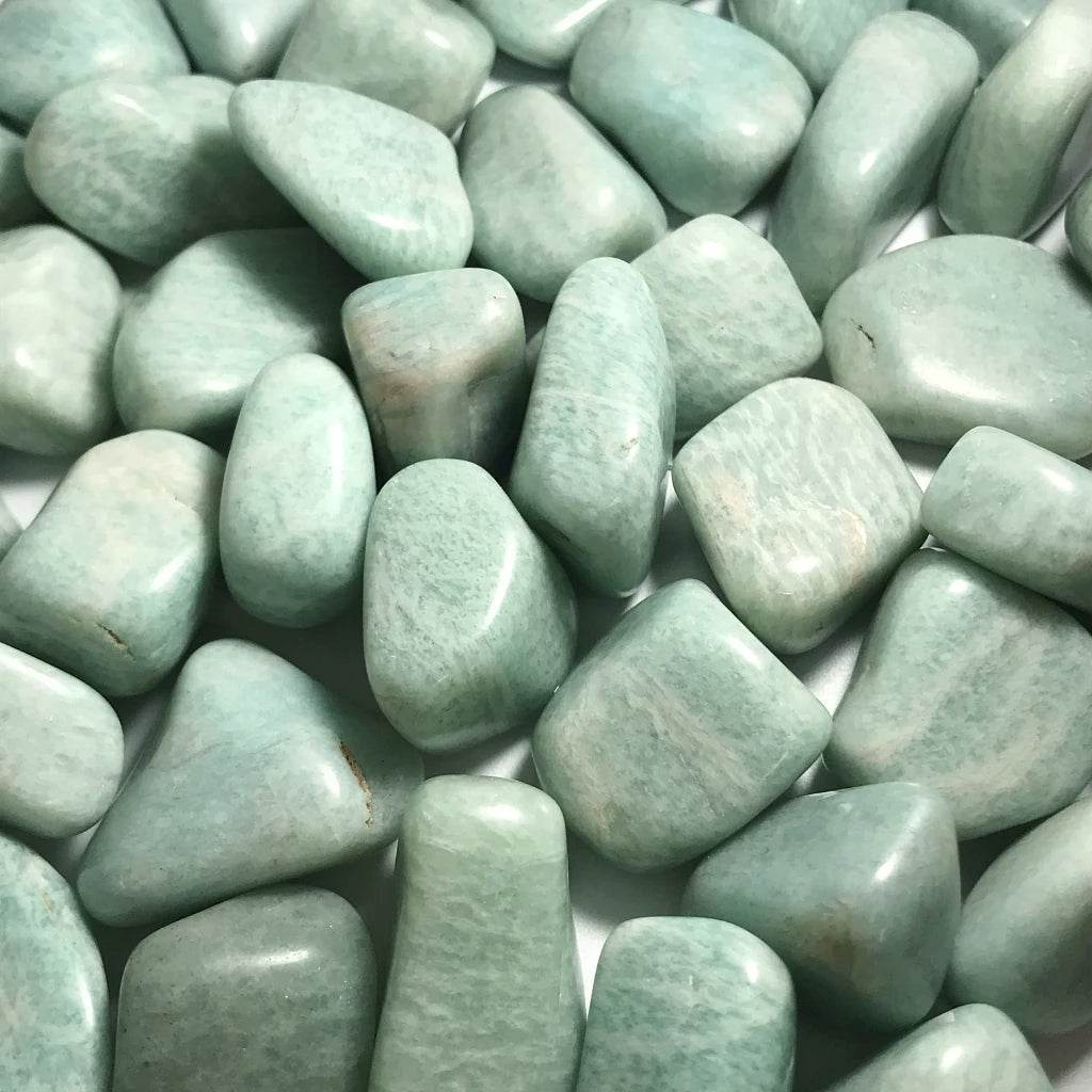 Amazonite Small Tumbles Pouch-Rocks and Gems Canada