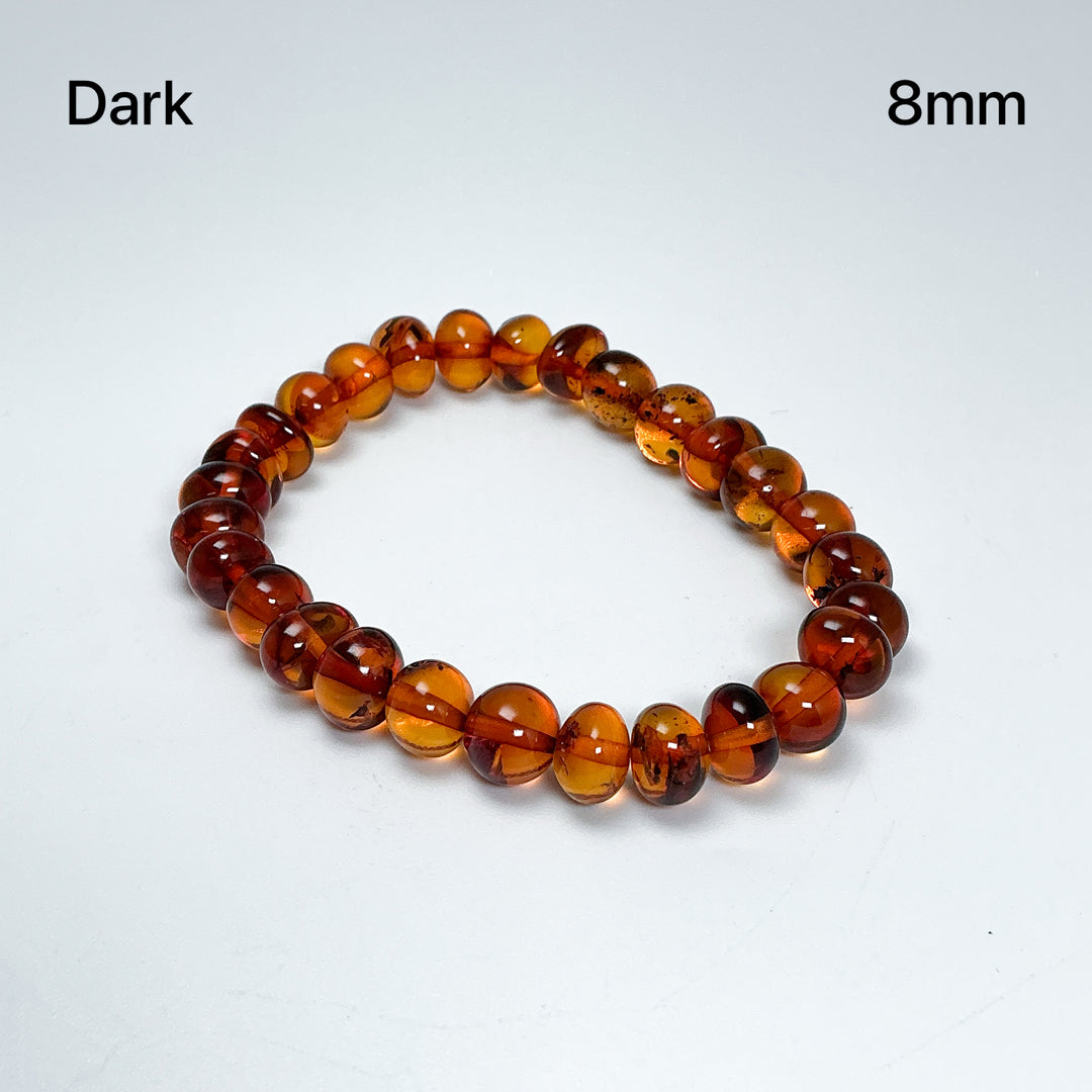Amber Cognac Nugget Beaded Bracelet-Rocks and Gems Canada