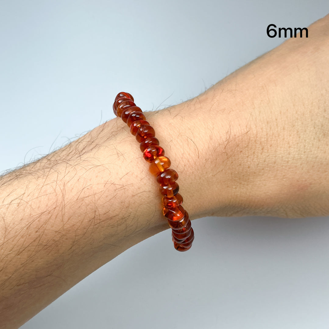 Amber Cognac Nugget Beaded Bracelet-Rocks and Gems Canada