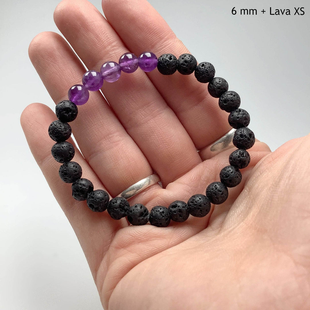Amethyst Beaded Bracelet-Rocks and Gems Canada