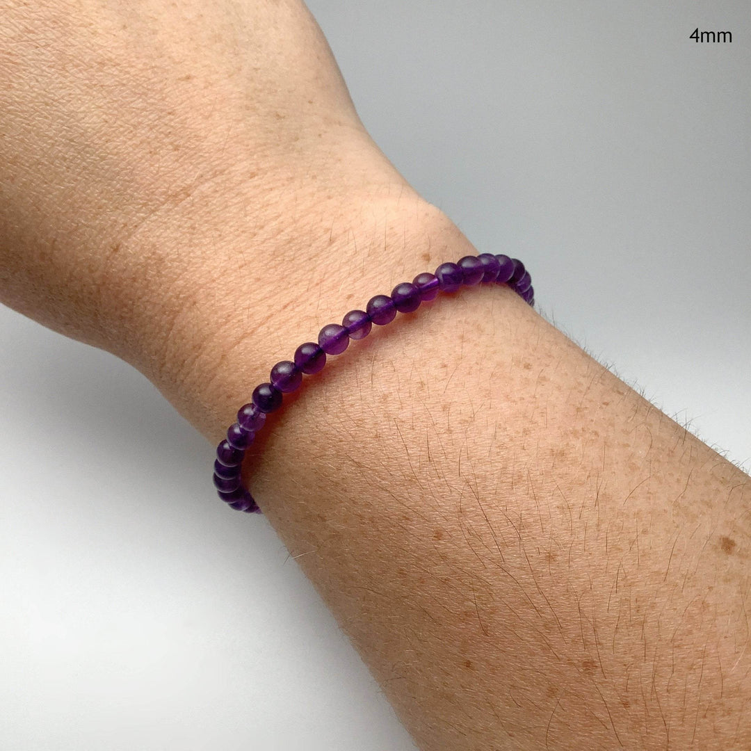 Amethyst Beaded Bracelet-Rocks and Gems Canada