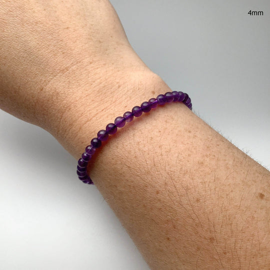 Amethyst Beaded Bracelet-Rocks and Gems Canada