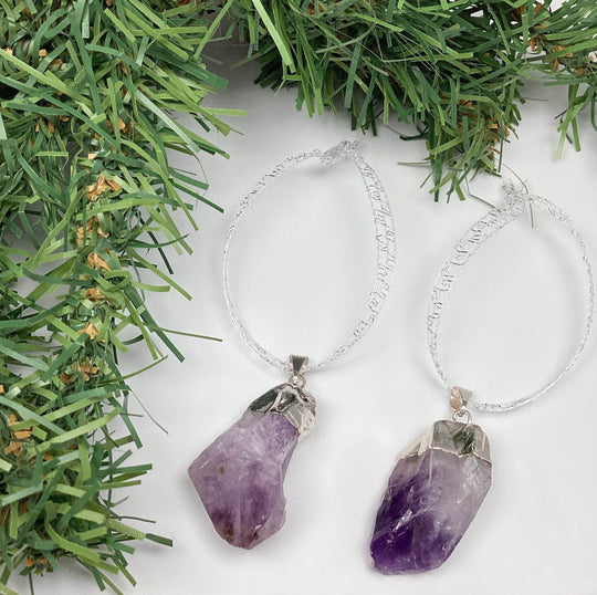 Amethyst Christmas Ornament-Rocks and Gems Canada