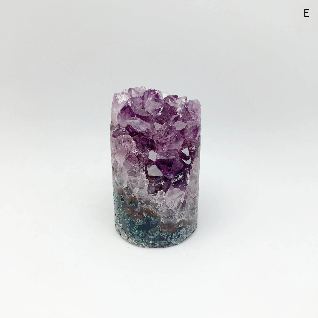 Amethyst Druze Cylinder Stand Up-Rocks and Gems Canada