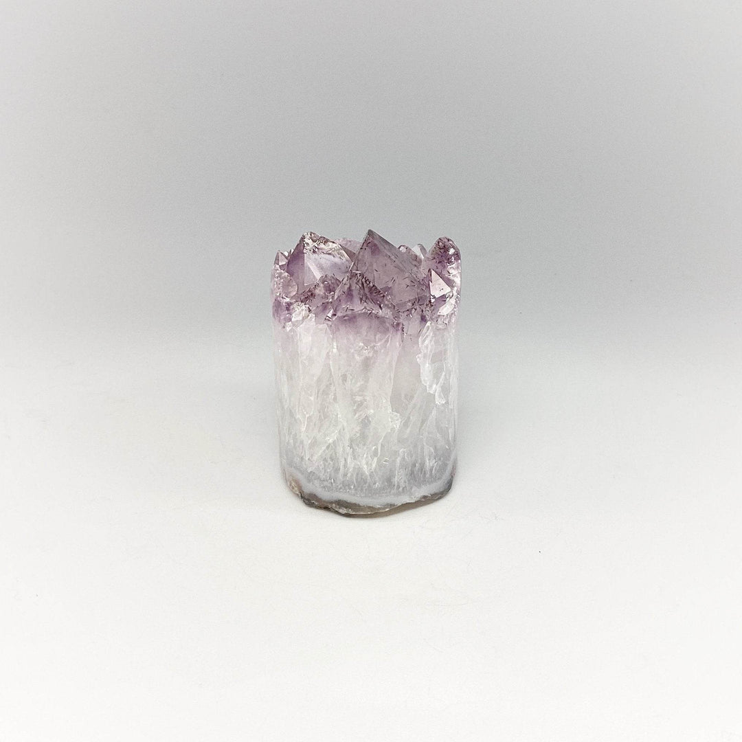 Amethyst Druze Cylinder Stand Up-Rocks and Gems Canada