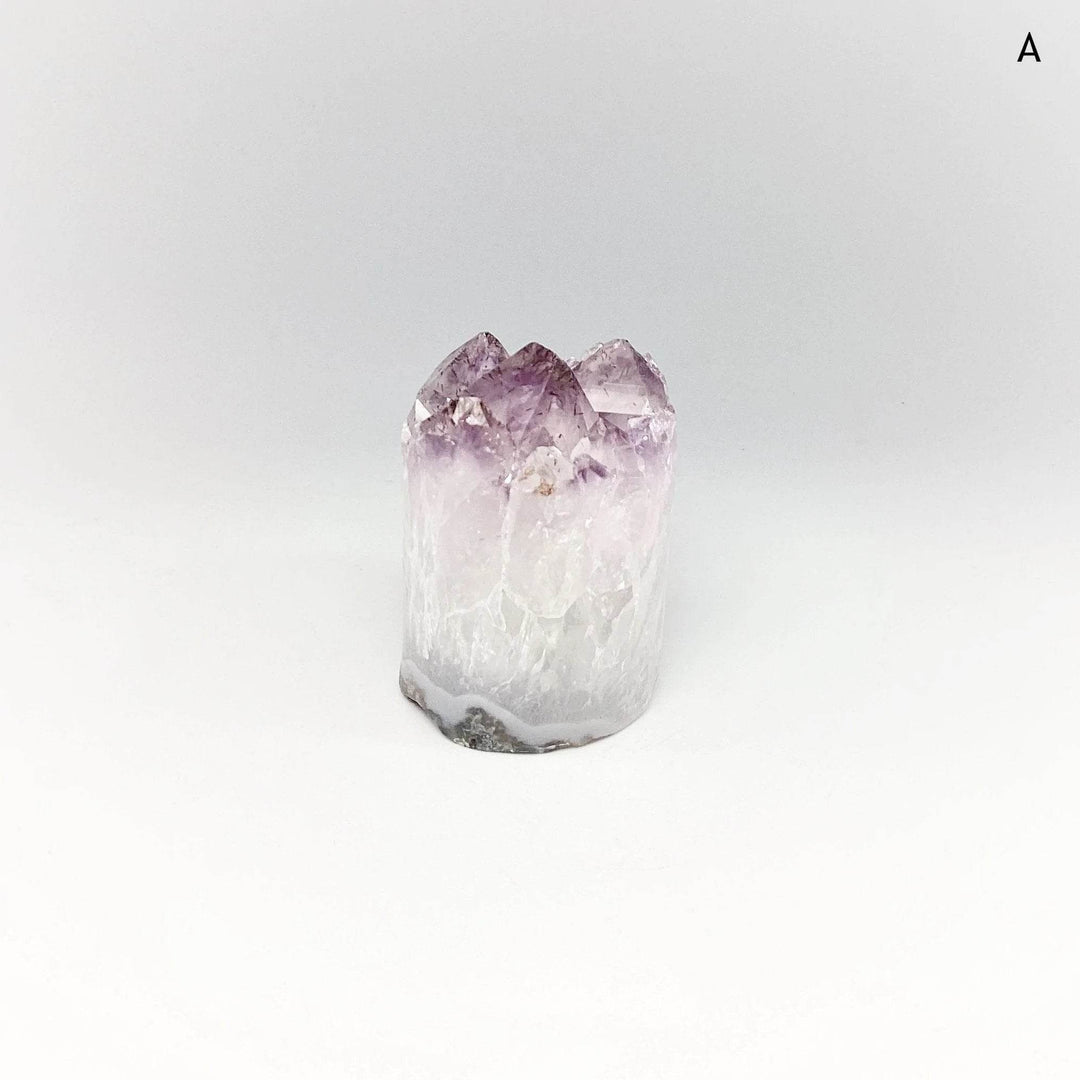Amethyst Druze Cylinder Stand Up-Rocks and Gems Canada