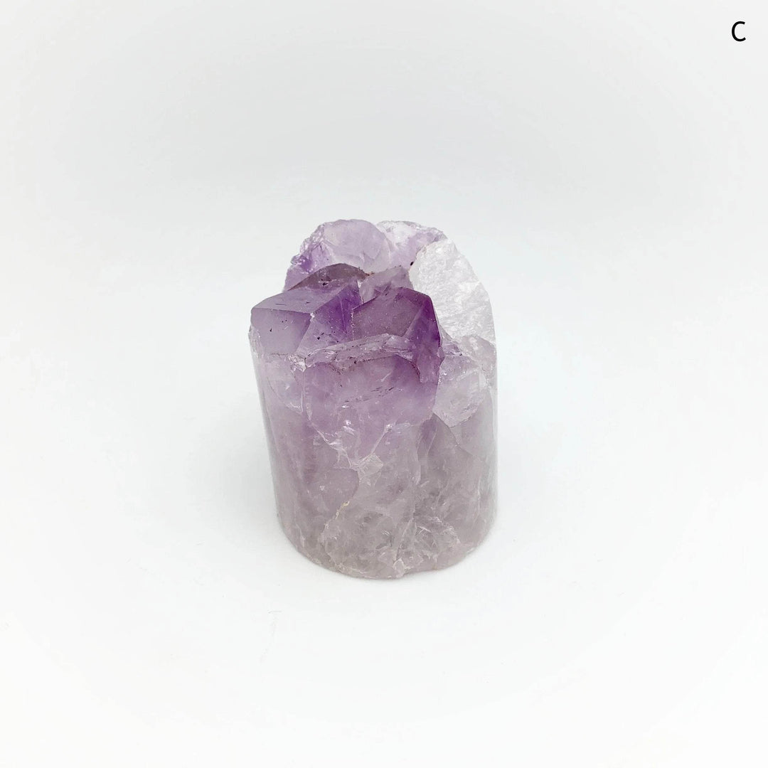 Amethyst Druze Cylinder Stand Up-Rocks and Gems Canada