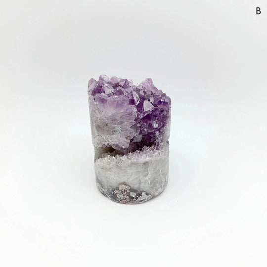 Amethyst Druze Cylinder Stand Up-Rocks and Gems Canada
