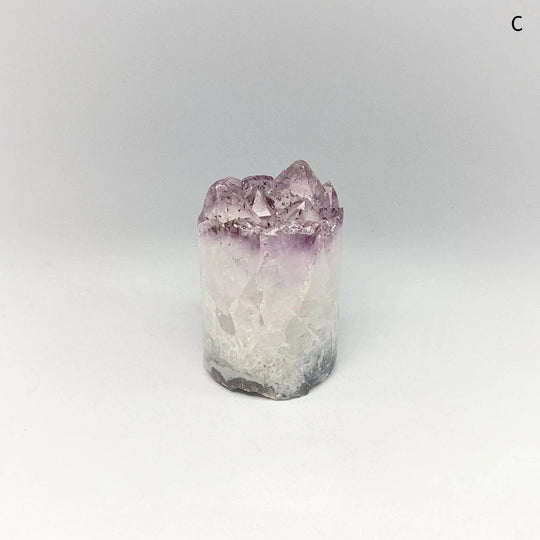 Amethyst Druze Cylinder Stand Up-Rocks and Gems Canada