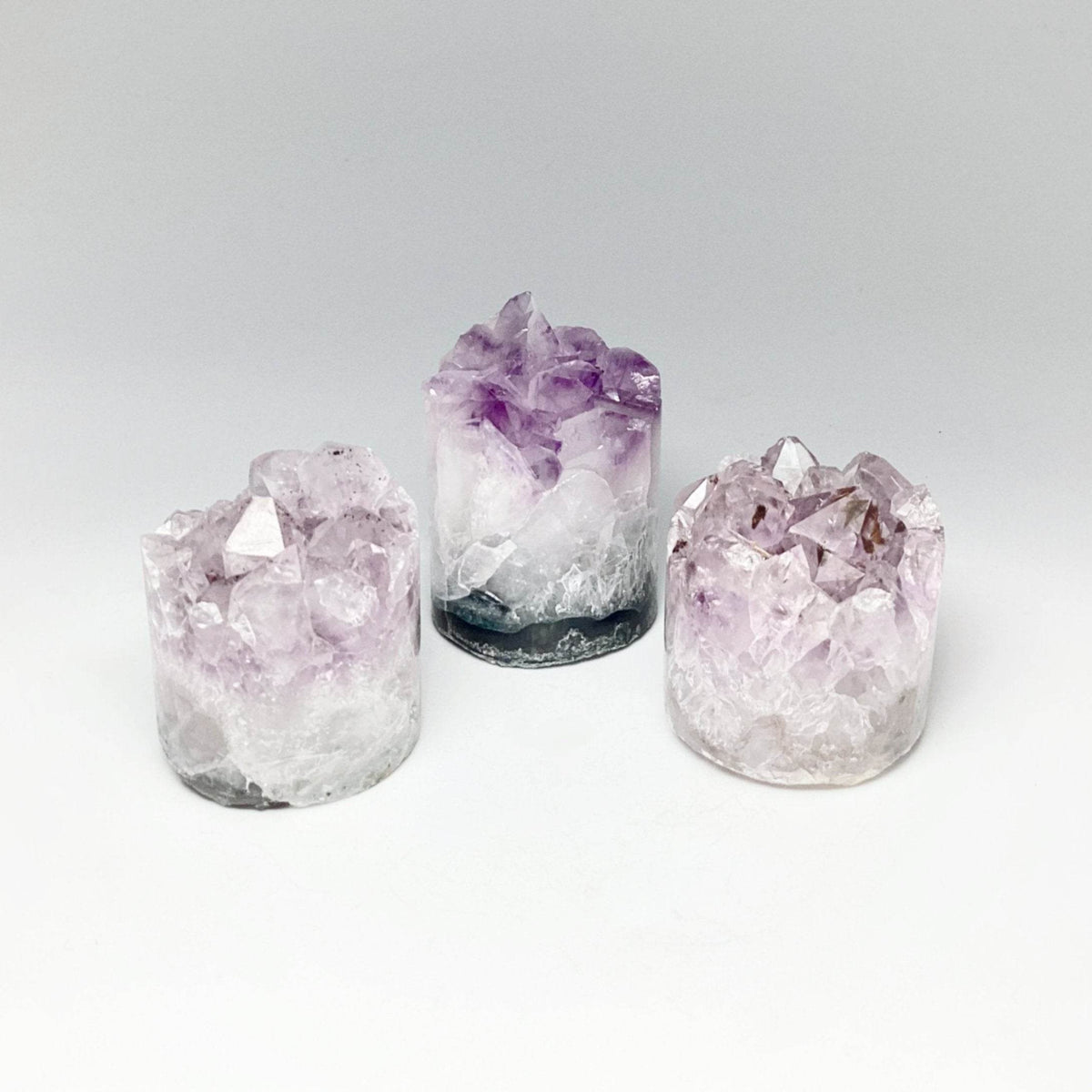 Amethyst Druze Cylinder Stand Up-Rocks and Gems Canada