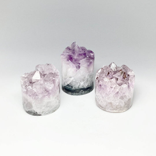 Amethyst Druze Cylinder Stand Up-Rocks and Gems Canada