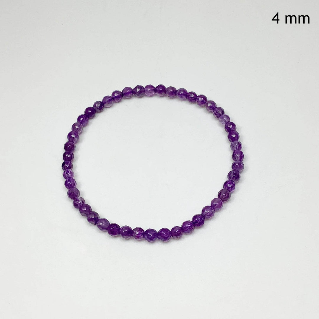 Amethyst Faceted Beaded Bracelet-Rocks and Gems Canada