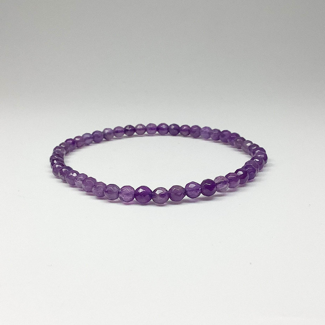 Amethyst Faceted Beaded Bracelet-Rocks and Gems Canada