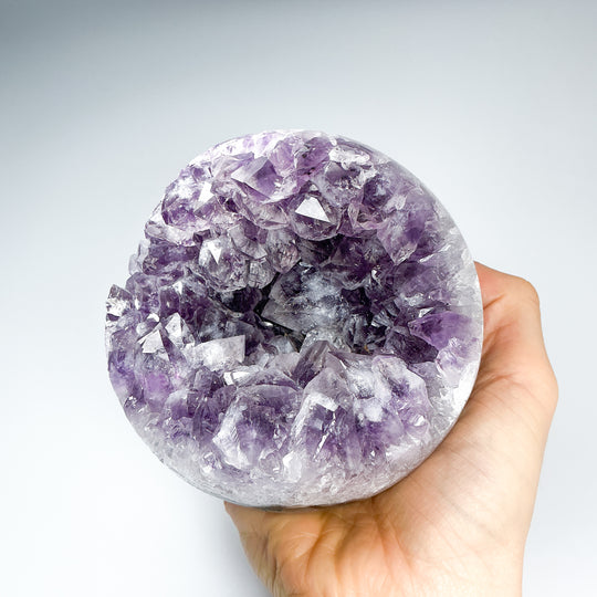 Amethyst Geode Sphere-Rocks and Gems Canada