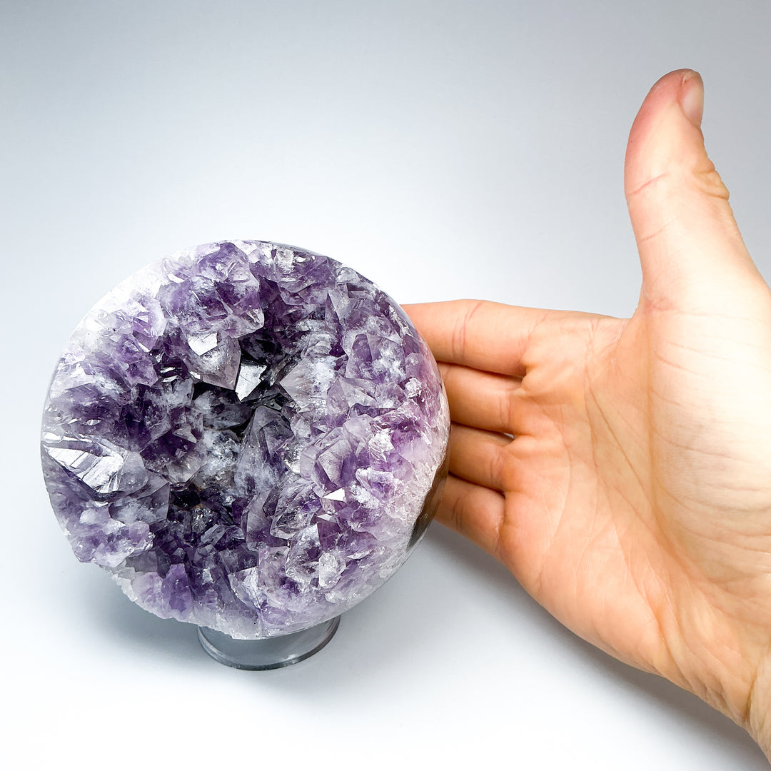 Amethyst Geode Sphere-Rocks and Gems Canada