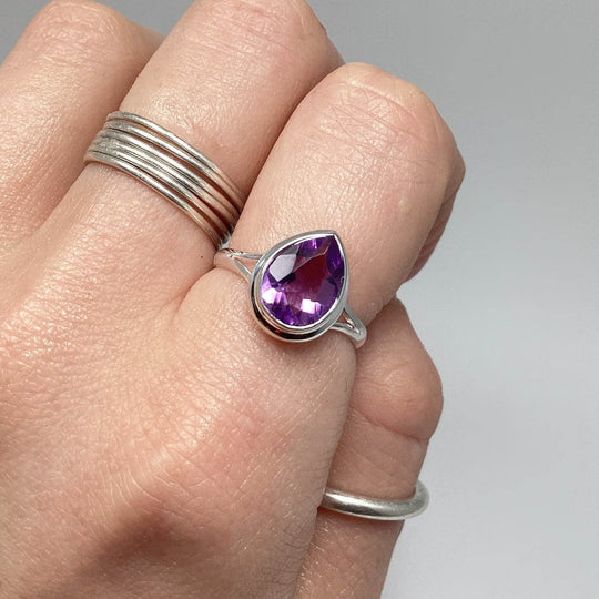 Amethyst Ring-Rocks and Gems Canada
