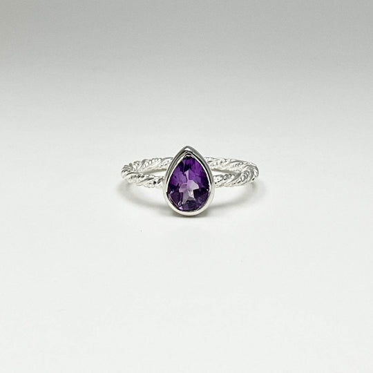 Amethyst Ring-Rocks and Gems Canada