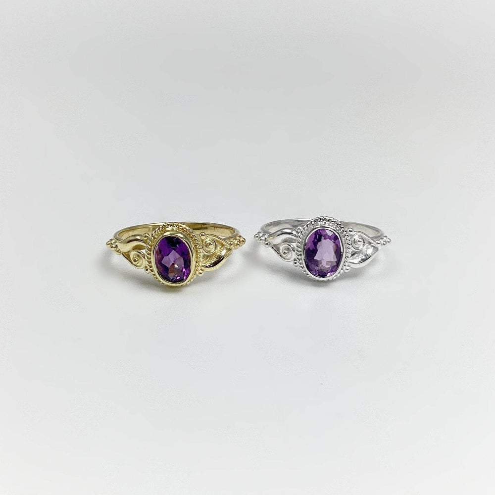 Amethyst Ring-Rocks and Gems Canada