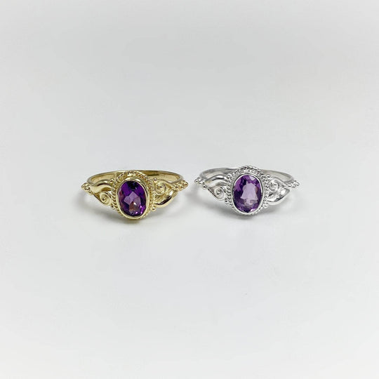 Amethyst Ring-Rocks and Gems Canada