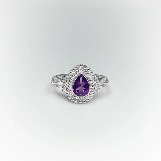 Amethyst Ring-Rocks and Gems Canada