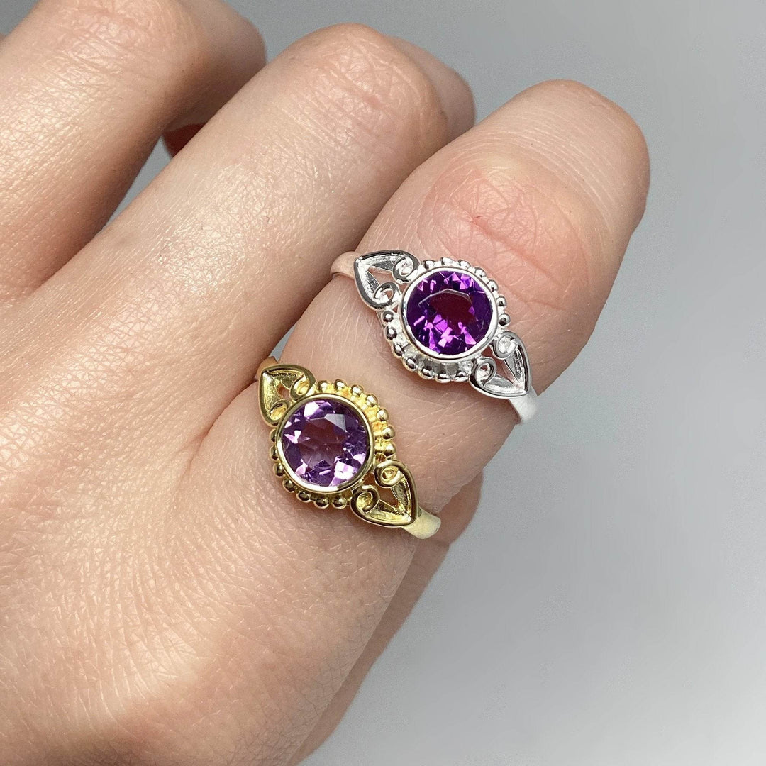 Amethyst Ring-Rocks and Gems Canada